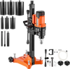 VEVOR Diamond Core Drilling Machine, 0.8–8 in Drilling Diameter, Rolling Dry and Wet Concrete Core Drill Rig with 8 Drill Bits & Wheeled Stand, 3000W 800 RPM Speed, UNC1 1/4–7 Thread