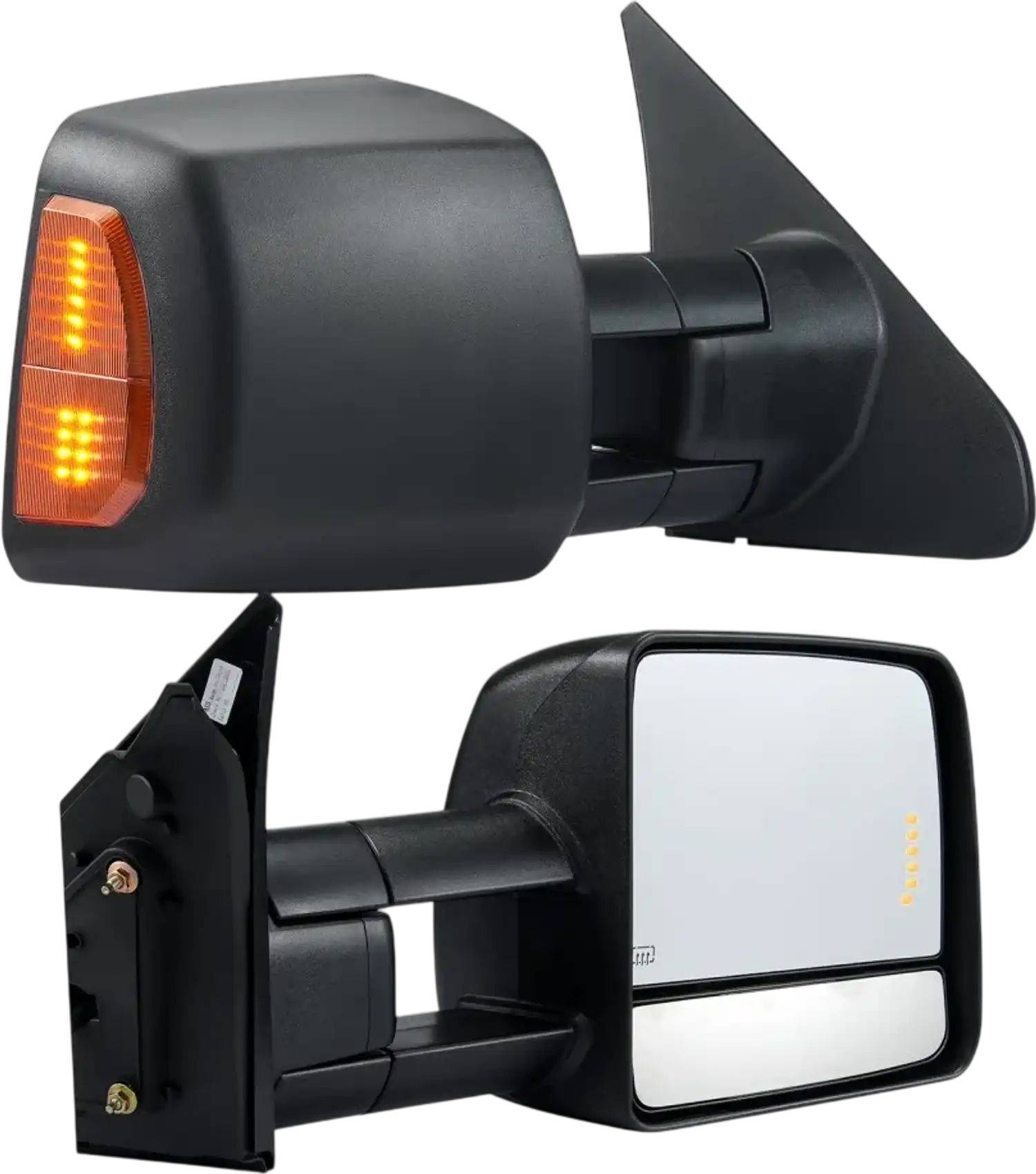 Vevor Towing Mirrors Pair Set for 2007-2016 Toyota Tundra Power Heated with Signal Light Black New