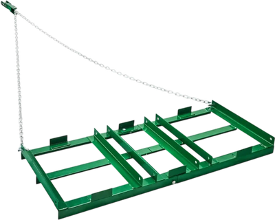 VEVOR Drag Harrow, 4 ft Heavy Duty Tow Behind Drag Harrow with Adjustable Bars & 72 in Chain, Driveway Grader Landscape Rake for ATV, UTV, Tractor, Mower Tow Behind Yard Lawn Leveling Tool