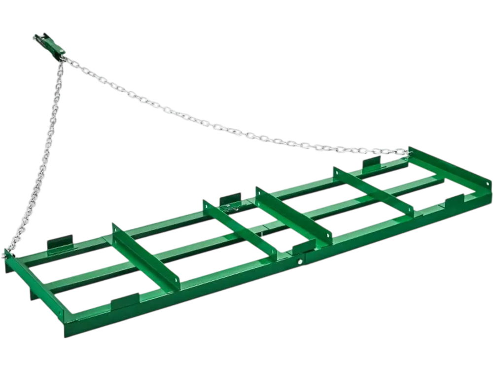 VEVOR Drag Harrow, 6 ft Heavy Duty Tow Behind Drag Harrow with Adjustable Bars & 72 in Chain, Driveway Grader Landscape Rake for ATV, UTV, Tractor, Mower Tow Behind Yard Lawn Leveling Tool