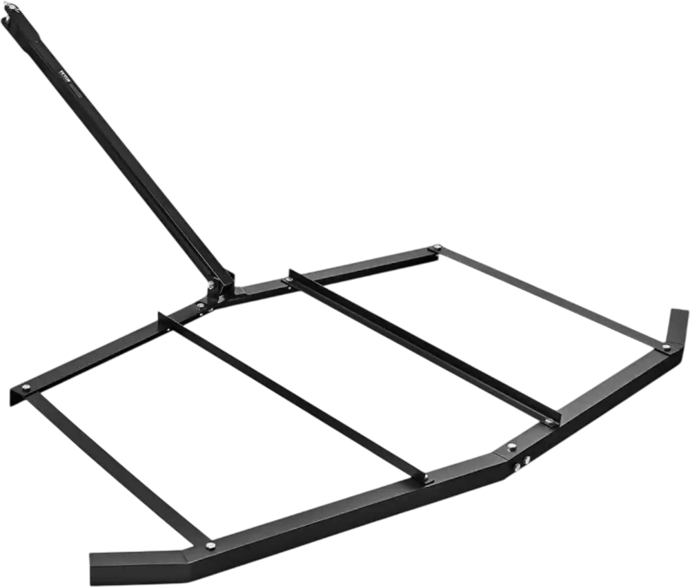 VEVOR Drag Harrow, 72" Width Tow Behind Drag Harrow, Q235 Steel Driveway Grader with Pin-Style Hitch, Driveway Tractor Gravel Level Driveway Grader for ATVs, UTV, Garden Lawn Tractors