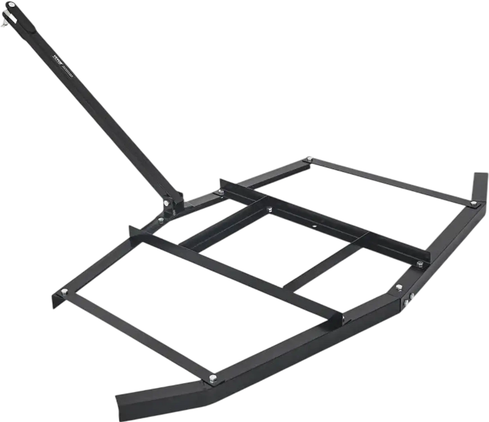 VEVOR Driveway Drag, 67.7" Width Tow Behind Drag Harrow, Q235 Steel Driveway Grader with Adjustable Bars, Support up to 50 lbs, Driveway Tractor Harrow for ATVs, UTVs, Garden Lawn Tractors