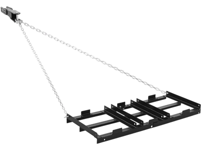 VEVOR Drag Harrow, 48 x 20 in, Tow-Behind Driveway Grader with Adjustable Width & 50lbs Load Capacity, Heavy Duty Lawn Leveling Rake, Galvanized Steel Gravel Driveway Drag, Fits ATVs UTVs Tractors