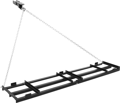 VEVOR Drag Harrow, 96 x 20 in, Tow-Behind Driveway Grader with Adjustable Width & 50lbs Load Capacity, Heavy Duty Lawn Leveling Rake, Galvanized Steel Gravel Driveway Drag, Fits ATVs UTVs Tractors
