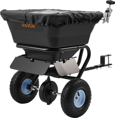 VEVOR Tow-Behind Spreader, 9.8 ft Spreading Width, Broadcast Spreader with 10