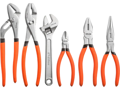 Vevor Pliers Set 6-Piece Utility Hand Tool Kit New