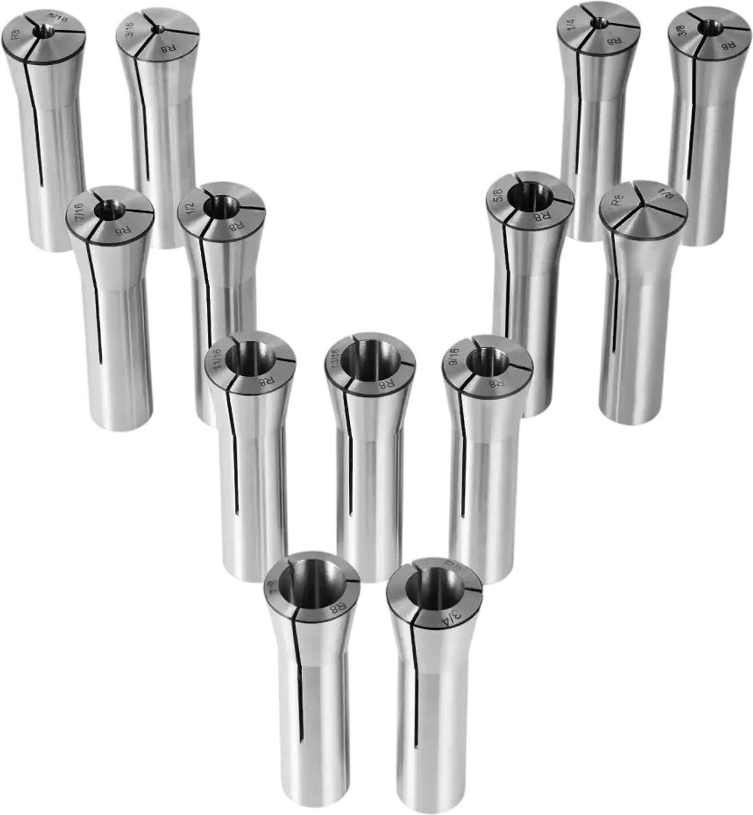 Vevor Collet Chuck Set Precision R8 13-Pc 1/8