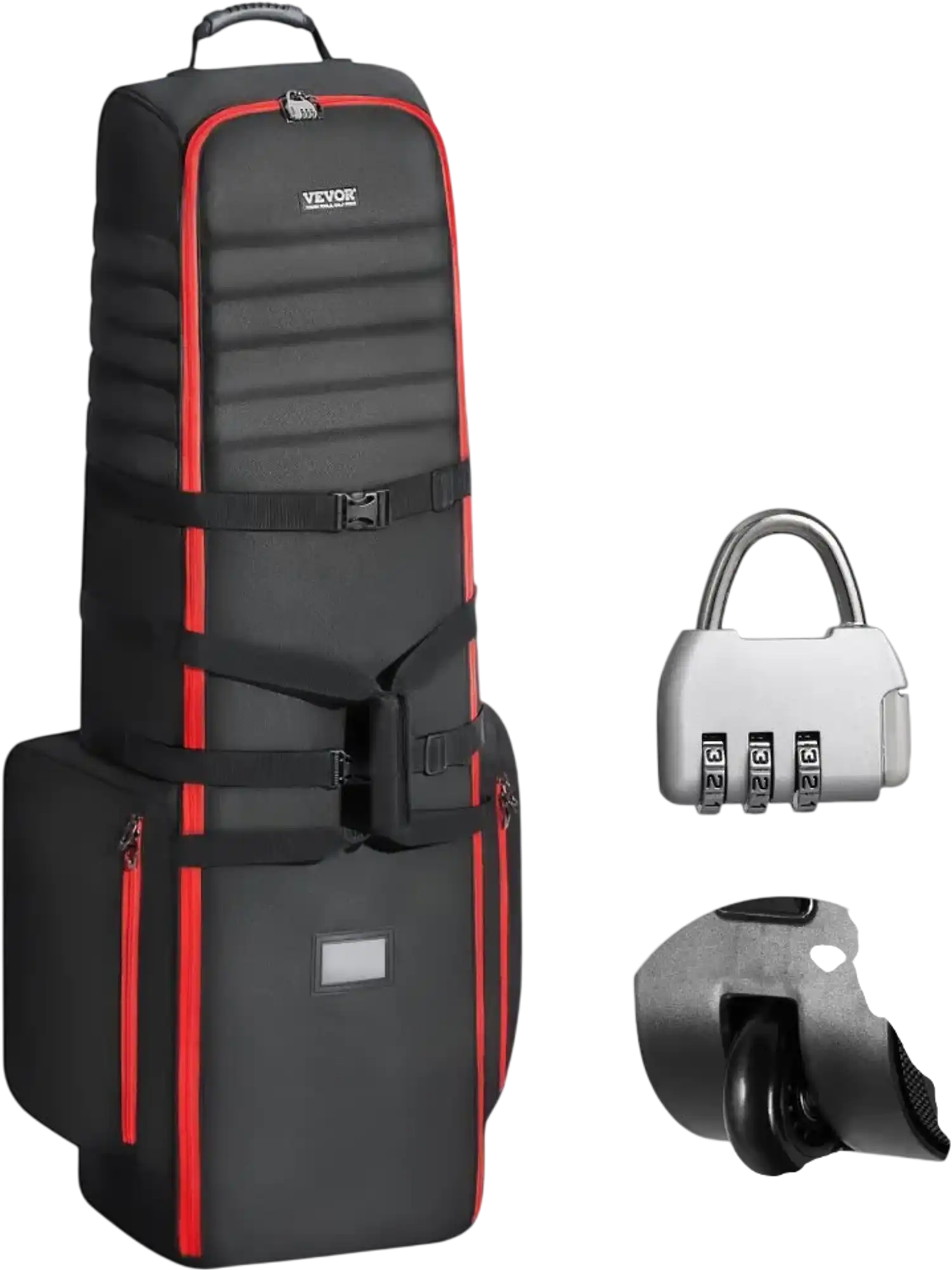 Vevor Golf Travel Bag Soft-Sided Cover with Wheels 1800D Oxford New