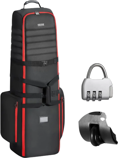 Vevor Golf Travel Bag Soft-Sided Cover with Wheels 1800D Oxford New