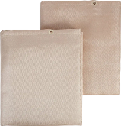 Vevor Welding Blanket 2-Pack 6' x 8' Heat Resistant Fiberglass with Metal Grommets New