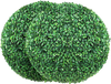 VEVOR Artificial Topiaries Boxwood Trees, 16” Tall (2 Pieces), Ball-Shape Faux Topiaries Plant, All-year Green Feaux Plant Decorative Balls for Backyard, Balcony,Garden, Wedding and Home Décor