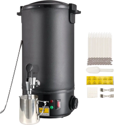 Vevor Wax Melter 10L Electric Wax Melting Pot for Candle Making with Easy Pour Spout and 9-Level Temp Control New