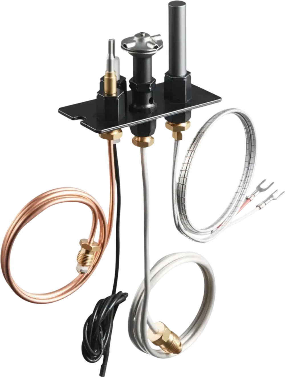 VEVOR Gas Pilot Assembly, OE 69L17, 69L1701, 904405, J4117, 108084-02 Fireplace Gas Pilot Assembly Kit, Natural Gas Ignition Replacement, Compatible with Lennox, Superior, Astria Models, Black