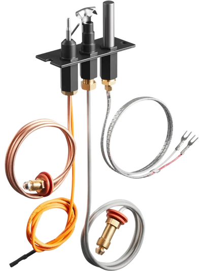 VEVOR Gas Pilot Assembly, OE 485-510A,4021-736,2103-010 Fireplace Gas Pilot Assembly Kit, Natural Gas Ignition Replacement, Compatible with Quadra-Fire, Heat & Glo, Heatilator Models,Black