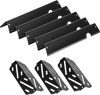 VEVOR Flavorizer Bars and Heat Deflectors, 17 in Grill Replacement Part, for Weber Genesis ll 310 315 335 340, E/S 325s, ES/SX 325s, E/S 335, EX/SX/EPX-335 Grills, Porcelain-enameled Steel, 8 Pack