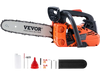 VEVOR Gas Chainsaw, 25.4CC 12" 1.2HP, Gasoline Powered Chain Saw, Handheld Cordless Petrol Chainsaws for Tree Wood Branch Cutting, Tree Trimming, Land Clearing, Farm Garden Ranch Forest Cutting Use