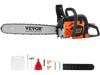 VEVOR Gas Chainsaw, 58CC 20" 3.22HP, Gasoline Powered Chain Saw, Handheld Cordless Petrol Chainsaws for Tree Wood Branch Cutting, Tree Trimming, Land Clearing, Farm Garden Ranch Forest Cutting Use