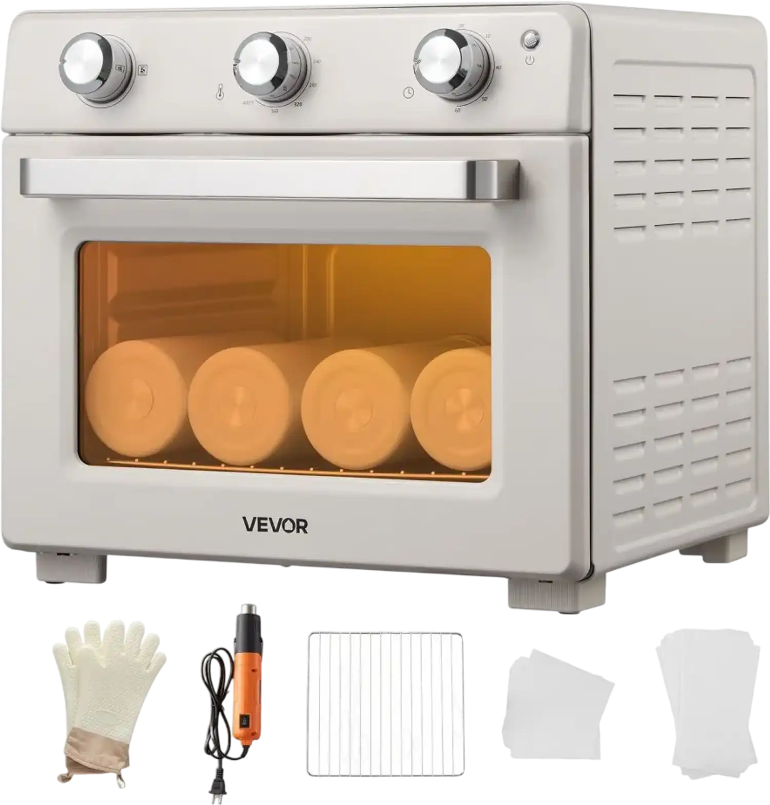 Vevor Sublimation Oven 26 qt Tumbler Mug Heat Press Machine with Heat Gun Off-White New