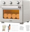 VEVOR Sublimation Oven Machine, 26 Qt, Fits 40oz Tumblers, with 1 Heat Air Gun, 50 Shrink Films, 1 Tape and 2 Heat Gloves, 360° Turbo Convection for Sublimation Blank Tumblers, Mugs, Bowls, Off-White