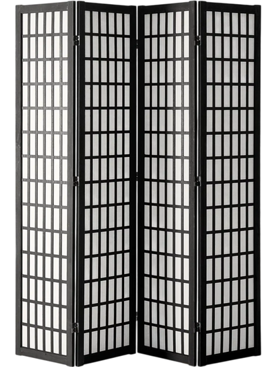 VEVOR Room Divider, 4 Panel Japanese Room Divider, Wood Folding Privacy Screen Indoor, Japanese Partition Dividers Portable Decoration Screens, for Room Separation Home Office Restaurant & Bedroom