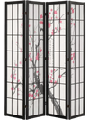 VEVOR Room Divider, 4 Panel Japanese Room Divider Screen, Wood Folding Privacy Screen Indoor, Japanese Partition Portable Decoration Dividers, for Room Separation Home Office Restaurant & Bedroom