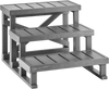 VEVOR Hot Tub Steps 3-Step Spa Stairs 27.5 in Wide Step Ladder Outdoor, 350 lbs Capacity, Sturdy HIPS Plastic, Non-Slip Foot Pads, Easy Assembly, Stable Access for Pool, RV, Home Patio and Backyard