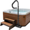 VEVOR Hot Tub Handrail, 360 Rotatable Spa Side Handrail with 48"-63" Adjustable Height, Rust-proof Aluminum Spa Step Hot Tub Hand Rail with Slide-Under Mount Base for Indoor & Outdoor, 600LBS Capacity