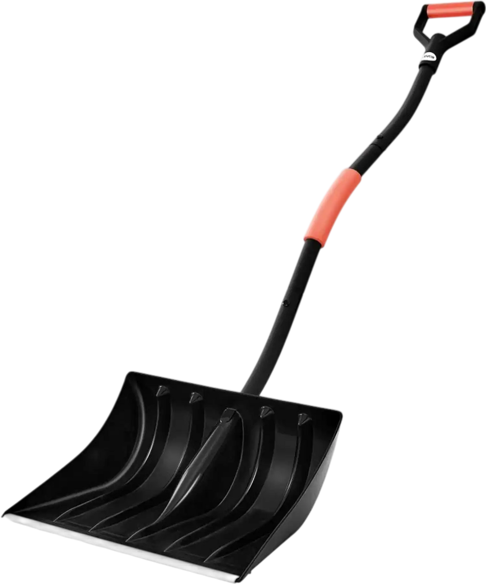VEVOR Snow Shovel for Driveway, 17 in Wide Plastic Snow Shovel with D-shaped Handles & Aluminum Blade, Large Capacity Snowplow Shovels, Lightweight Snows Removal Tool for Garden Car Camping