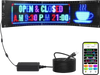 VEVOR Programmable LED Sign, P5 Full Color LED Scrolling Panel, DIY Custom Text Animation Pattern Display Board, Bluetooth APP Control Message Shop Sign for Store Business Car Advertising, 32.9"x8"