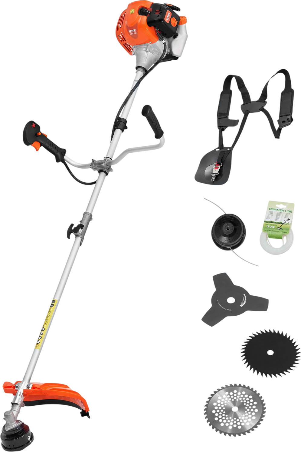 Vevor String Trimmer 42.7CC 2-Stroke Gas Powered 16.9