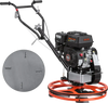 VEVOR Power Trowel, 24 inch Concrete Finishing Machine with Float Pan, 5.5HP Engine, 4 Blades, Adjustable Pitch, Gas-Powered Walk-Behind Cement Surface Finisher for Smooth Floors, Construction Use