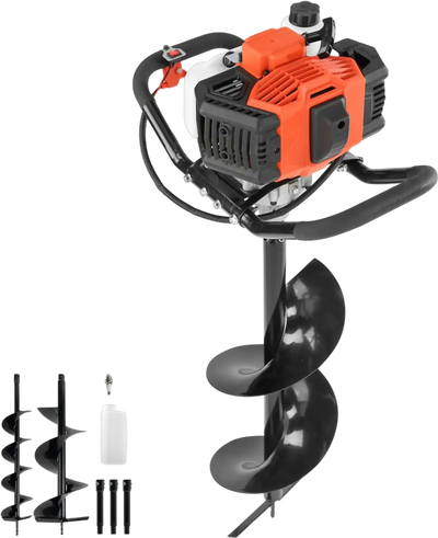 VEVOR Gas Powered Post Hole Digger, 52cc Post Hole Auger with 6