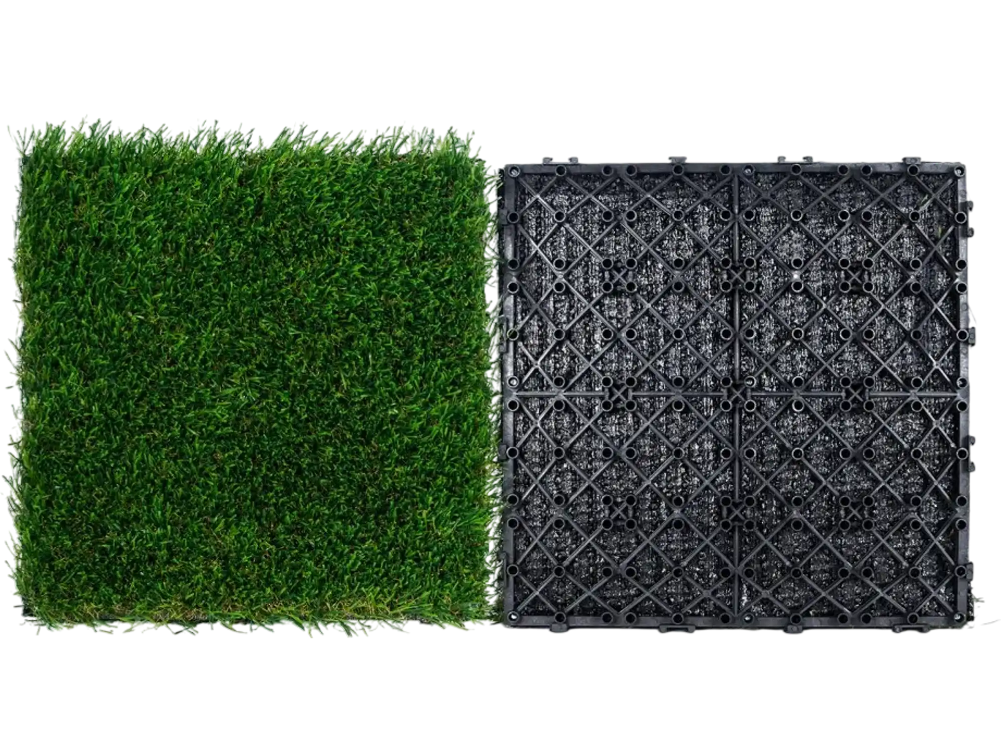 Vevor Artificial Grass Tiles Interlocking Turf Deck Set 18 Pack 12
