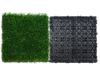 VEVOR Artifical Grass Tiles Interlocking Turf Deck Set, 18 Pack - 12"x12", Synthetic Fake Grass Self-draining Mat Flooring Decor Pad, Perfect For Multi-Purpose Indoor Outdoor Entryway Scraper Dog Mats