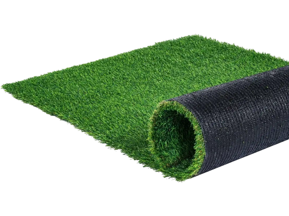 VEVOR Artifical Grass, 3 x 5 ft Rug Green Turf, 1.38" Fake Door Mat Outdoor Patio Lawn Decoration, Easy to Clean with Drainage Holes, Perfect For Multi-Purpose Home Indoor Entryway Scraper Dog Mats