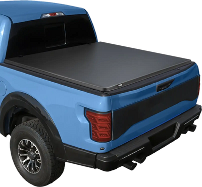 VEVOR Soft Roll-Up Truck Bed Tonneau Cover, Compatible with 2015-2025 Ford F150 Styleside/Fleetside (Not Fit Flareside/Stepside), Fit 6.5 ft (6 ft 7 in/79 in) Bed, PVC Tonneau Cover with Aluminum Bars