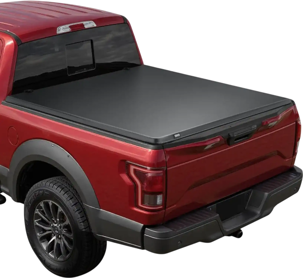 VEVOR Soft Roll-Up Truck Bed Tonneau Cover, Compatible with 2017-2025 Ford F-250/350/450 Super Duty, Fits 6.8 ft (6 ft 10 in/82 in) Bed, Triple-Layer PVC Tonneau Cover with Three Aluminum Alloy Bars