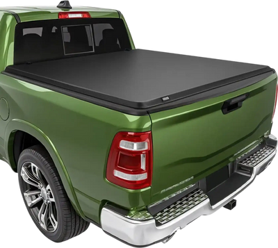 VEVOR Soft Roll-Up Truck Bed Tonneau Cover, Compatible with 2019-2025 Ram 1500 New Body, Fits 5.7 ft (5 ft 7 in/67 in) Bed Without Rambox or Split Tailgate, PVC Tonneau Cover with Aluminum Alloy Bars