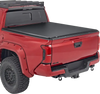 VEVOR Soft Roll-Up Truck Bed Tonneau Cover, Compatible with 2024-2025 Toyota Tacoma (Excl. Trail Edition) with Deck Rail System, Fits 5 ft (60 in) Bed, PVC Tonneau Cover with Three Aluminum Alloy Bars