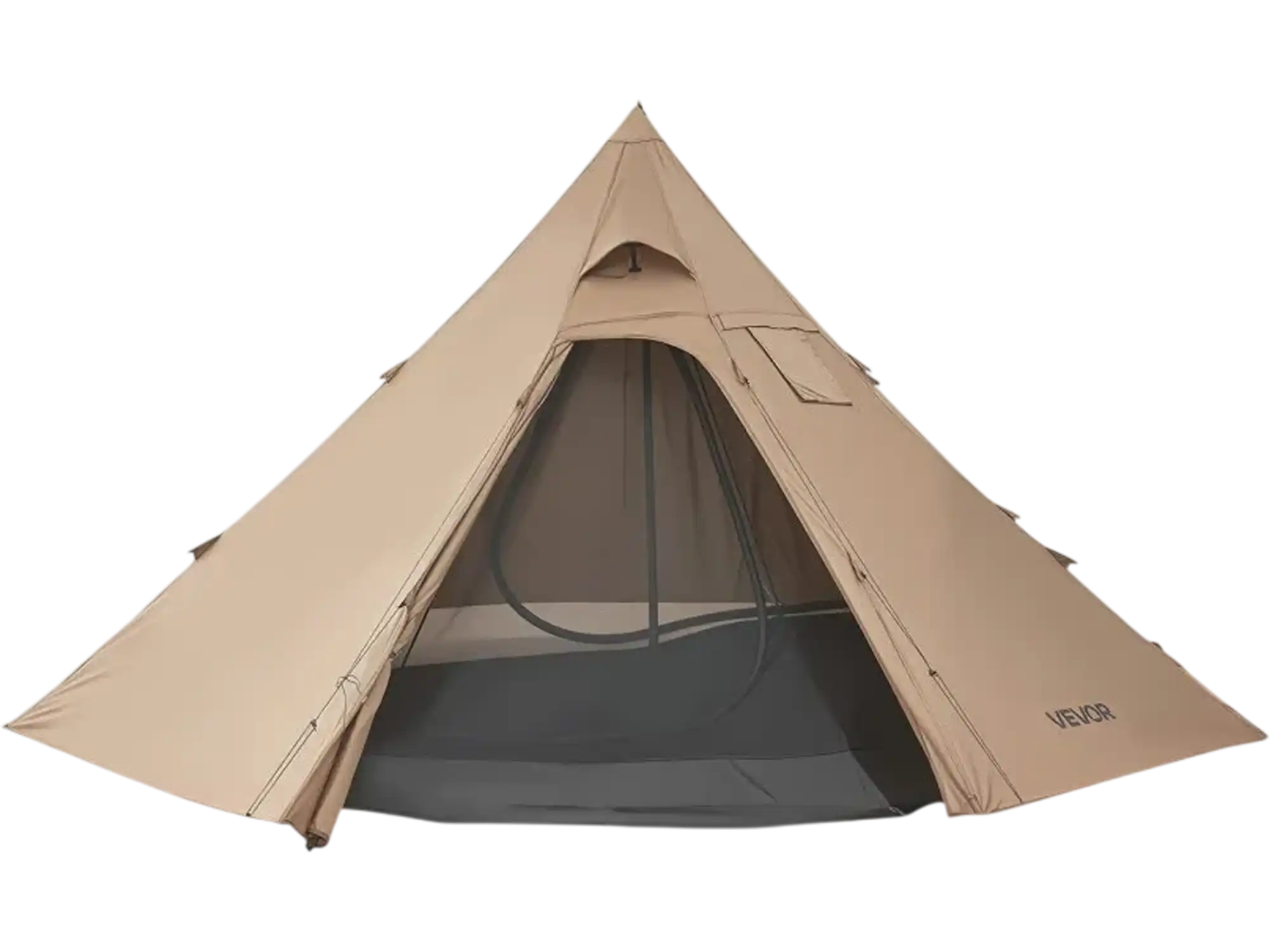 Vevor Hot Tent 4-Person Camping Tipi with Stove Jack & Inner Tent New
