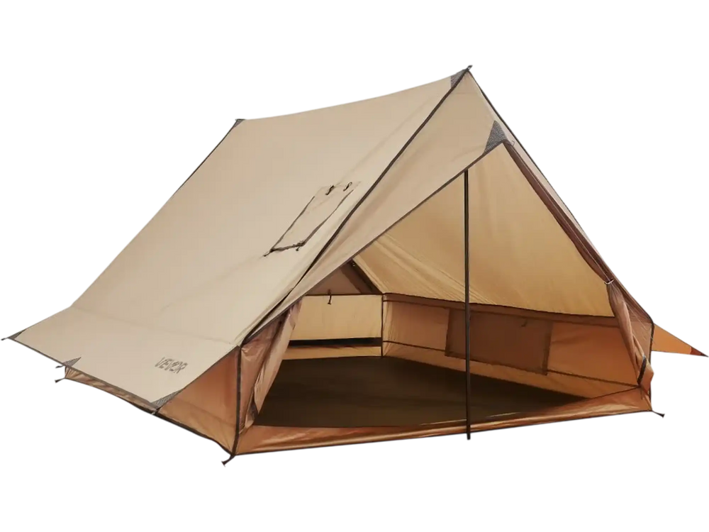 VEVOR Camping Hot Tent, 2 Persons Cabin Tent with Stove Jack & Poles, Waterproof Winter Tents Shelters with Fireproof Ground Mat, Portable 4 Season Tents for Hiking Fishing Hunting Backpacking