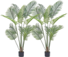 VEVOR Artificial Palm Tree, 5 FT Tall Faux Plant, Secure PE Material & Anti-Tip Tilt Protection Low-Maintenance Plant, Lifelike Green Fake Tree for Home Office Warehouse Decor Indoor Outdoor
