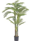 VEVOR Artificial Gold Cane Palm Tree, 6.5 FT Tall Faux Plant, PE Material & Anti-Tip Tilt Protection Low-Maintenance Plant, Lifelike Green Fake Tree for Home Office Warehouse Decor Indoor Outdoor