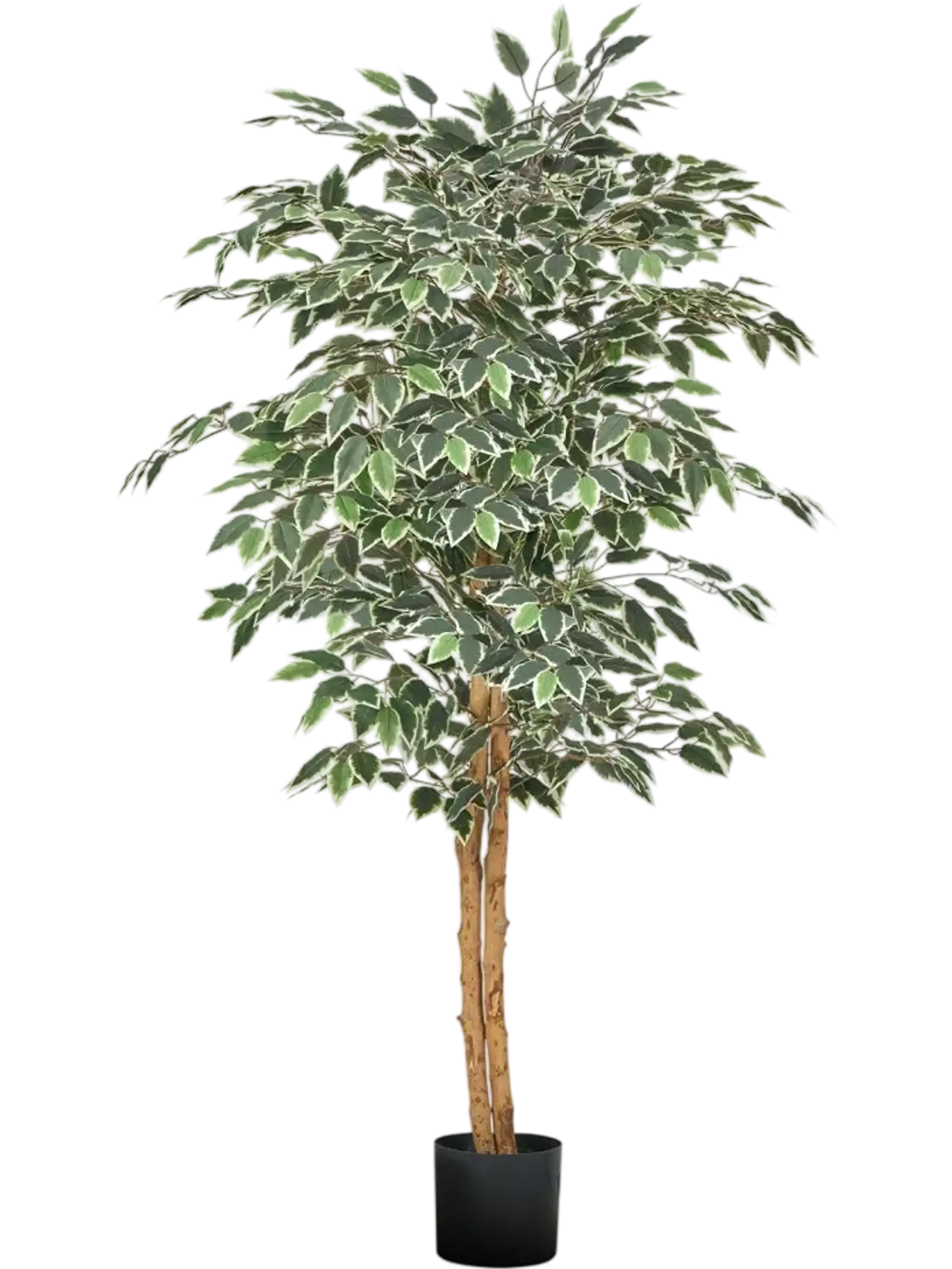 Vevor Artificial Tree 5' Ficus Faux Plant with Black Pot New