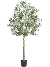 VEVOR Artificial Olive Tree, 6 FT Tall Faux Plant, Secure PE Material & Anti-Tip Tilt Protection Low-Maintenance Plant, Lifelike Green Fake Potted Tree for Home Office Warehouse Decor Indoor Outdoor