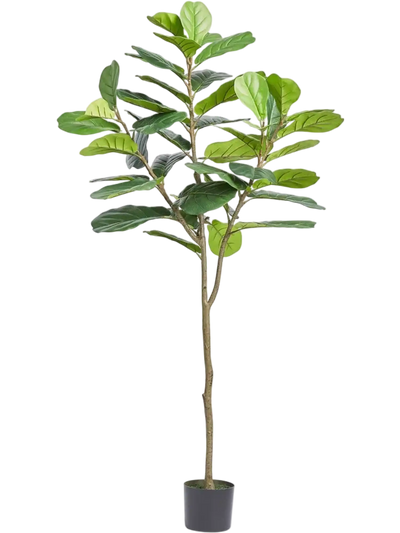 Vevor Artificial Tree 6' Fiddle Leaf Fig Faux Plant New