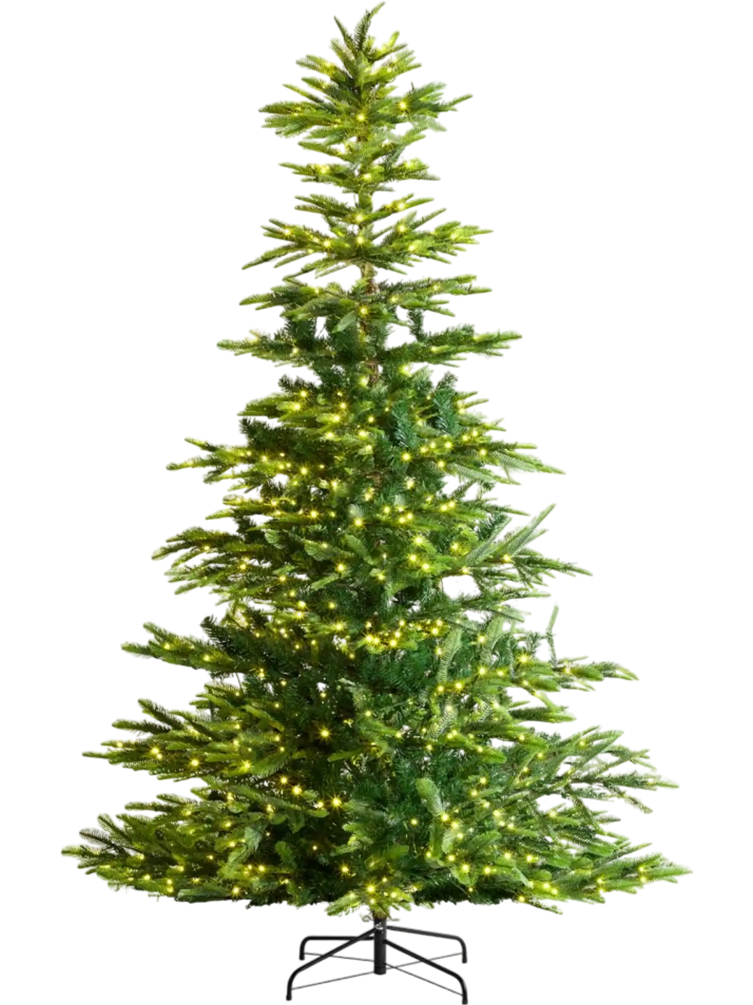 Vevor Pencil Christmas Tree 7.5' Prelit Artificial Tree with 700 Warm White LED Lights New