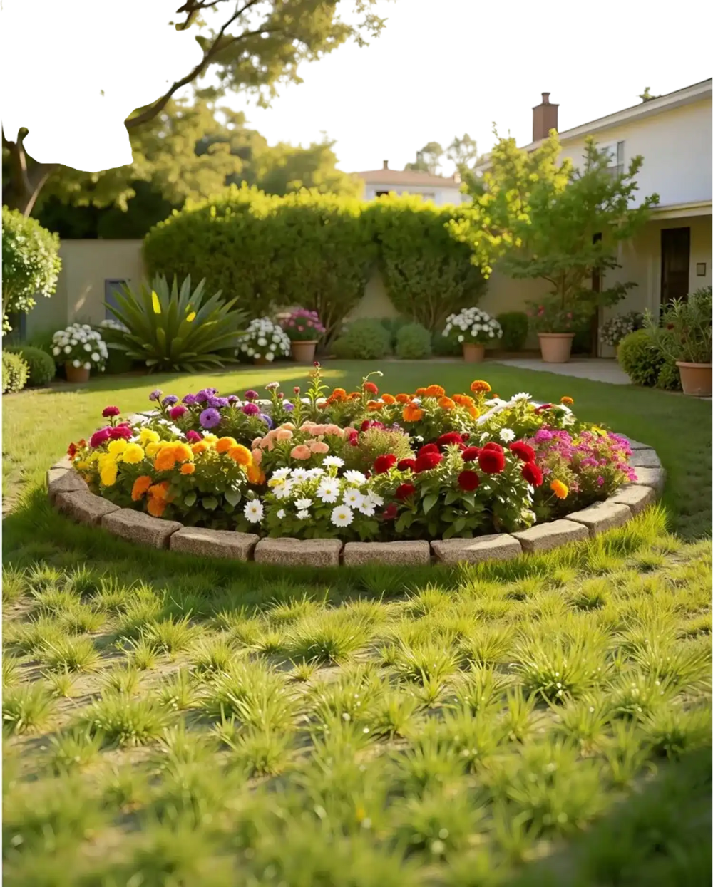 VEVOR Faux Stone Landscape Edging, 46.4 x 2.2 in Realistic Lawn Edging, Flexible Brick-Sized Garden Edging Border with Anchoring Spikes, Fade-Resistant Yard Edging for Driveways Walkway Beige
