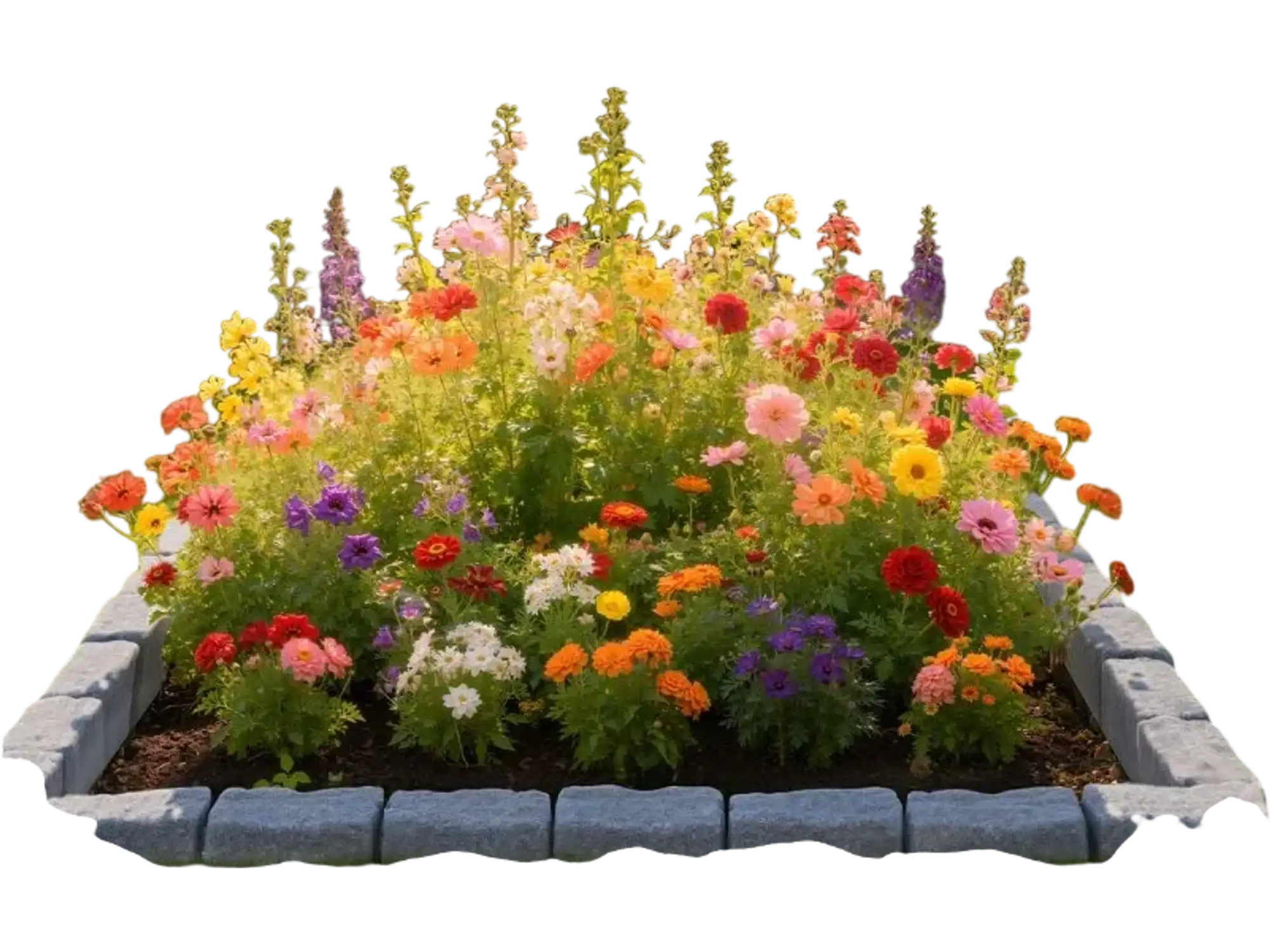 Vevor Landscape Edging Faux Stone No-Dig Garden Border Kit 15.5' Gray New