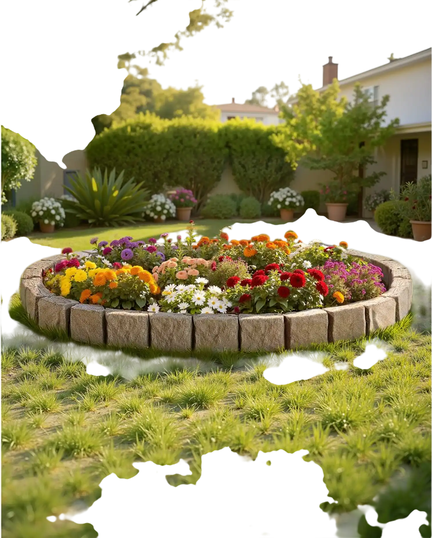 Vevor Landscape Edging Faux Stone Lawn Border 46.8